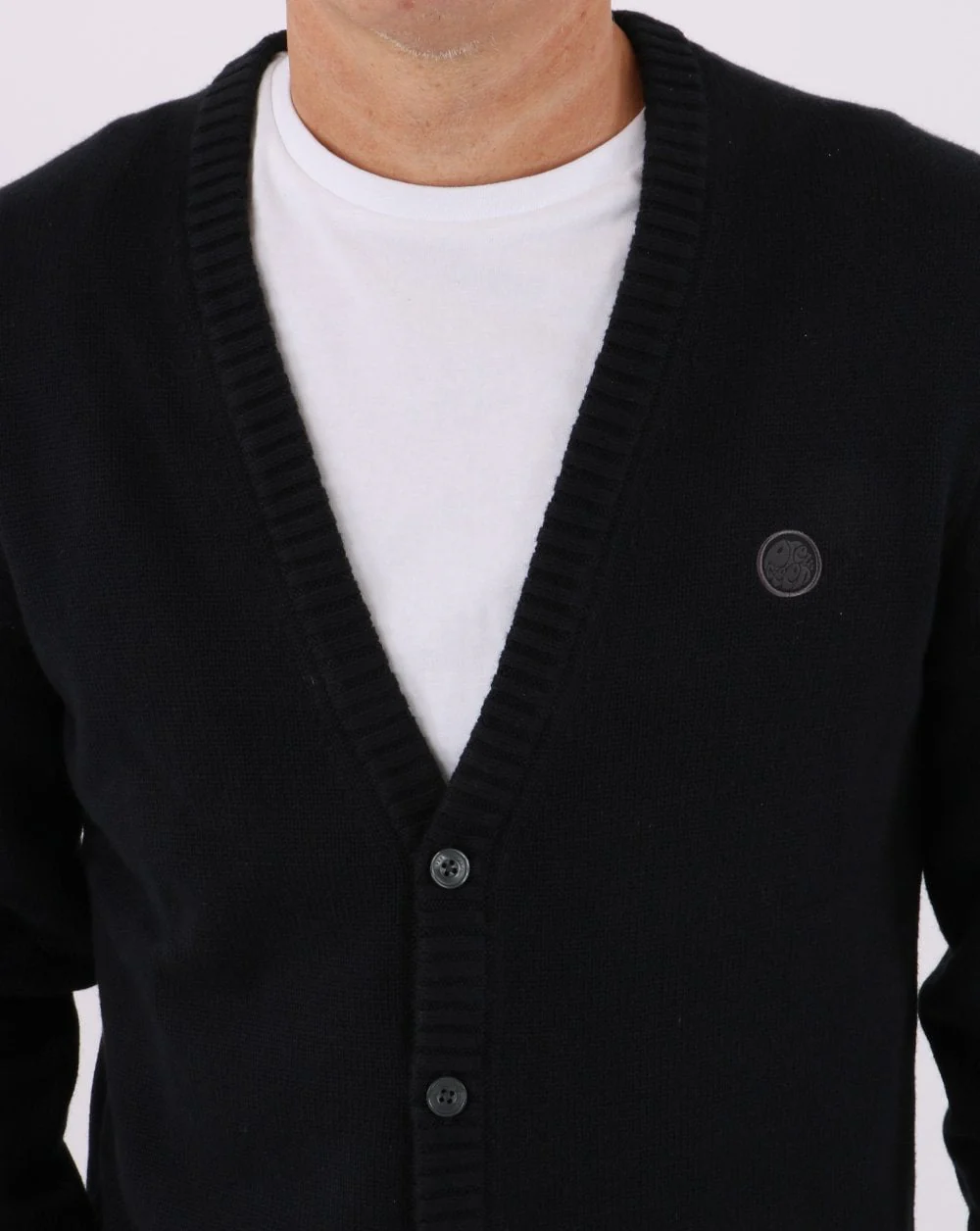 Pretty Green Knit Cardigan Black - Image 2