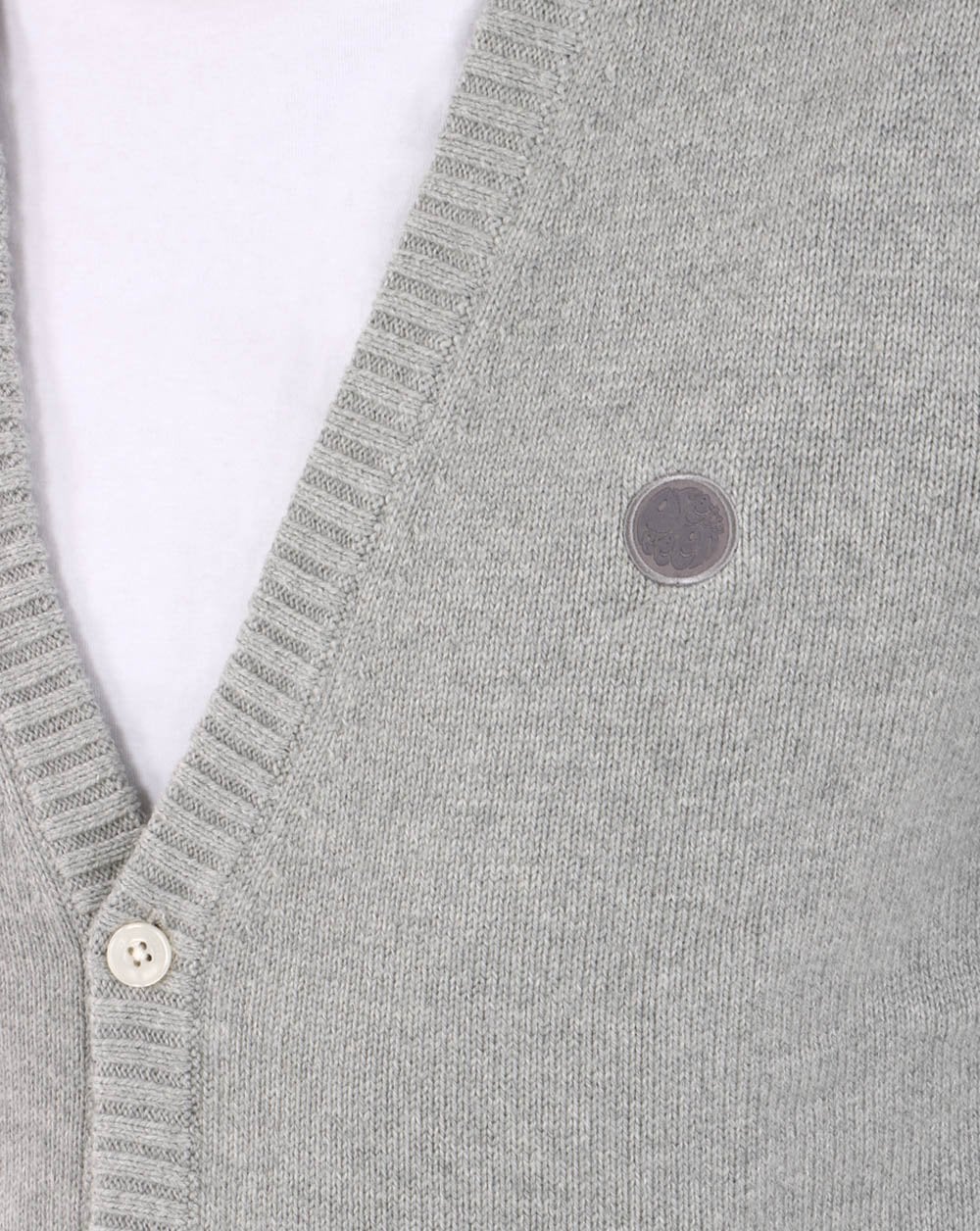 Pretty Green Knit Cardigan Grey - Image 2