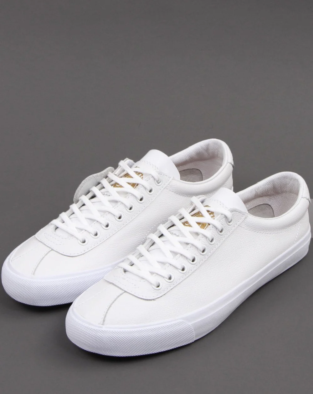 Pretty Green Leather Trainer White - Image 3