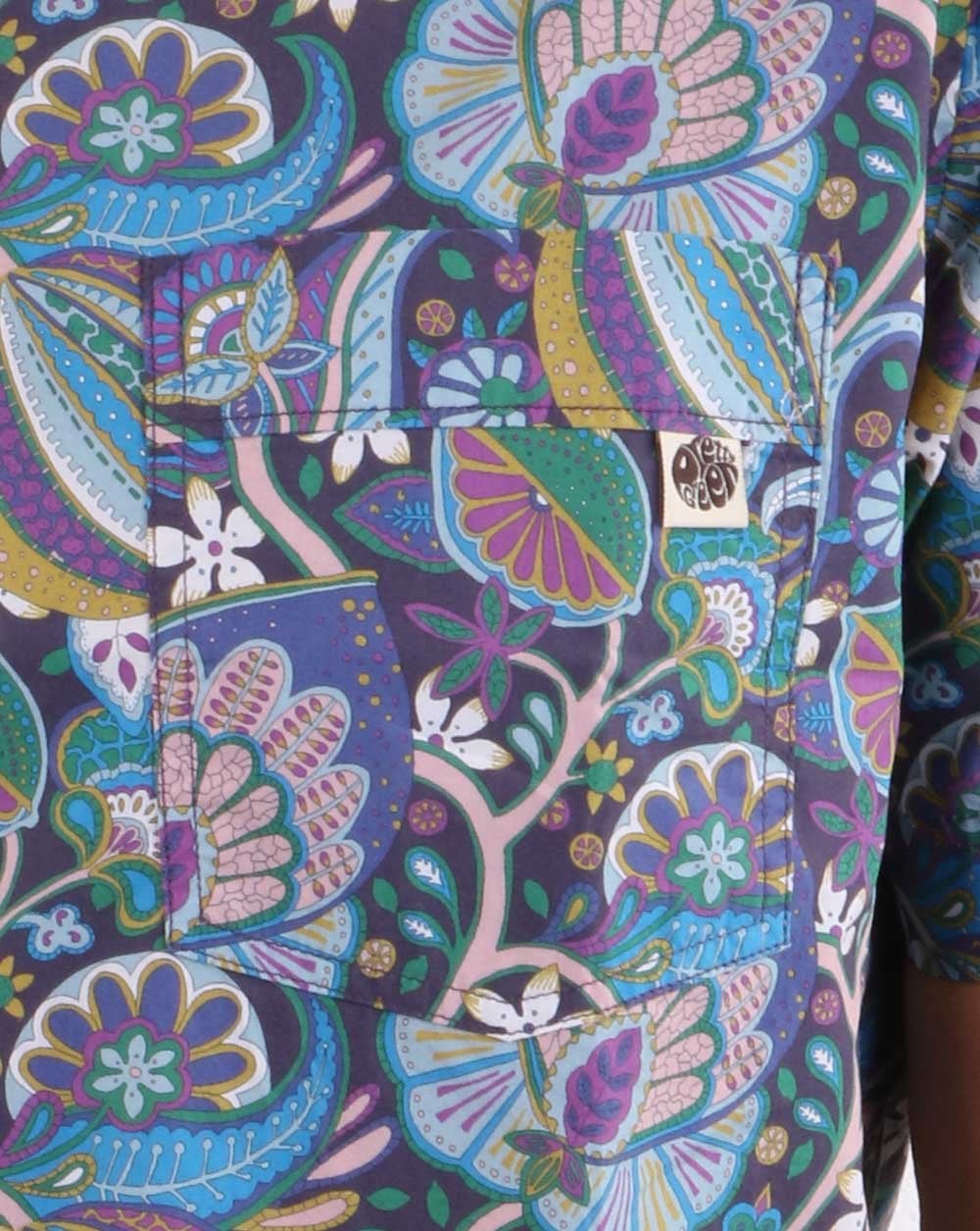 Pretty Green Liberty Shirt Navy - Image 3