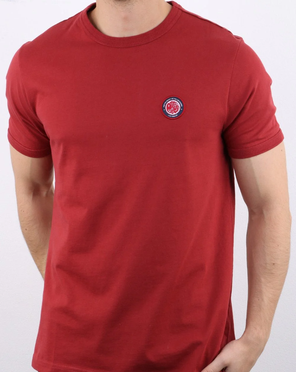 Pretty Green Likeminded Crew T-shirt Red - Image 3