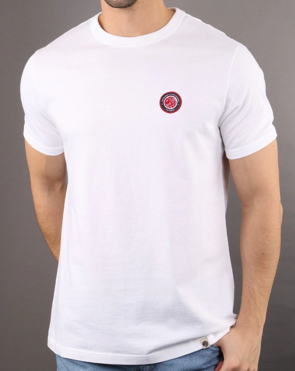 Pretty Green Likeminded Crew T-shirt White - Image 3
