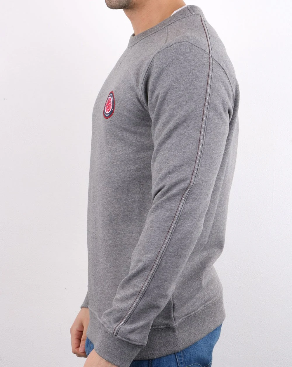 Pretty Green Likeminded Sweatshirt Grey - Image 4