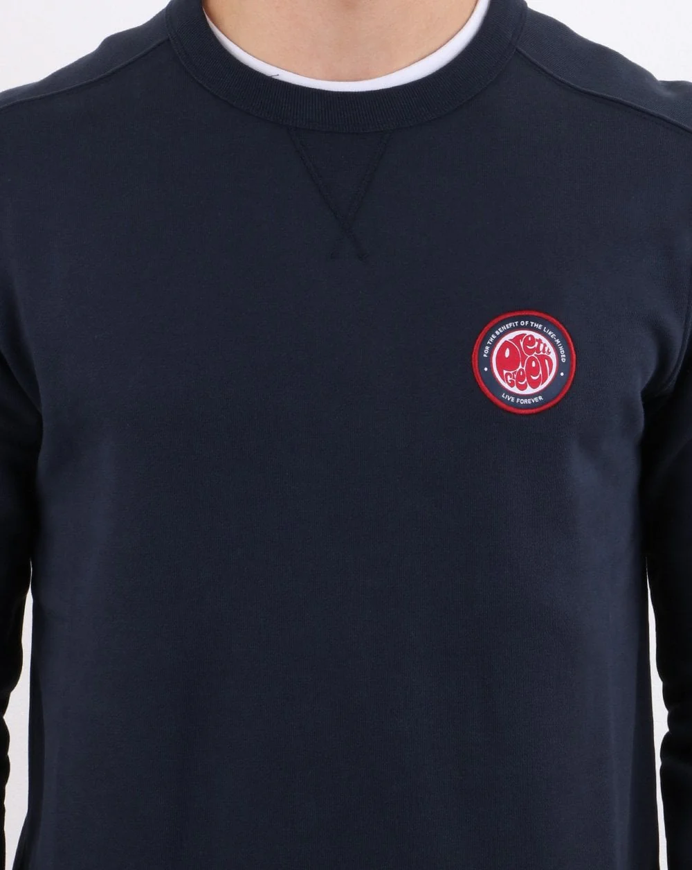 Pretty Green Likeminded Sweatshirt Navy - Image 5