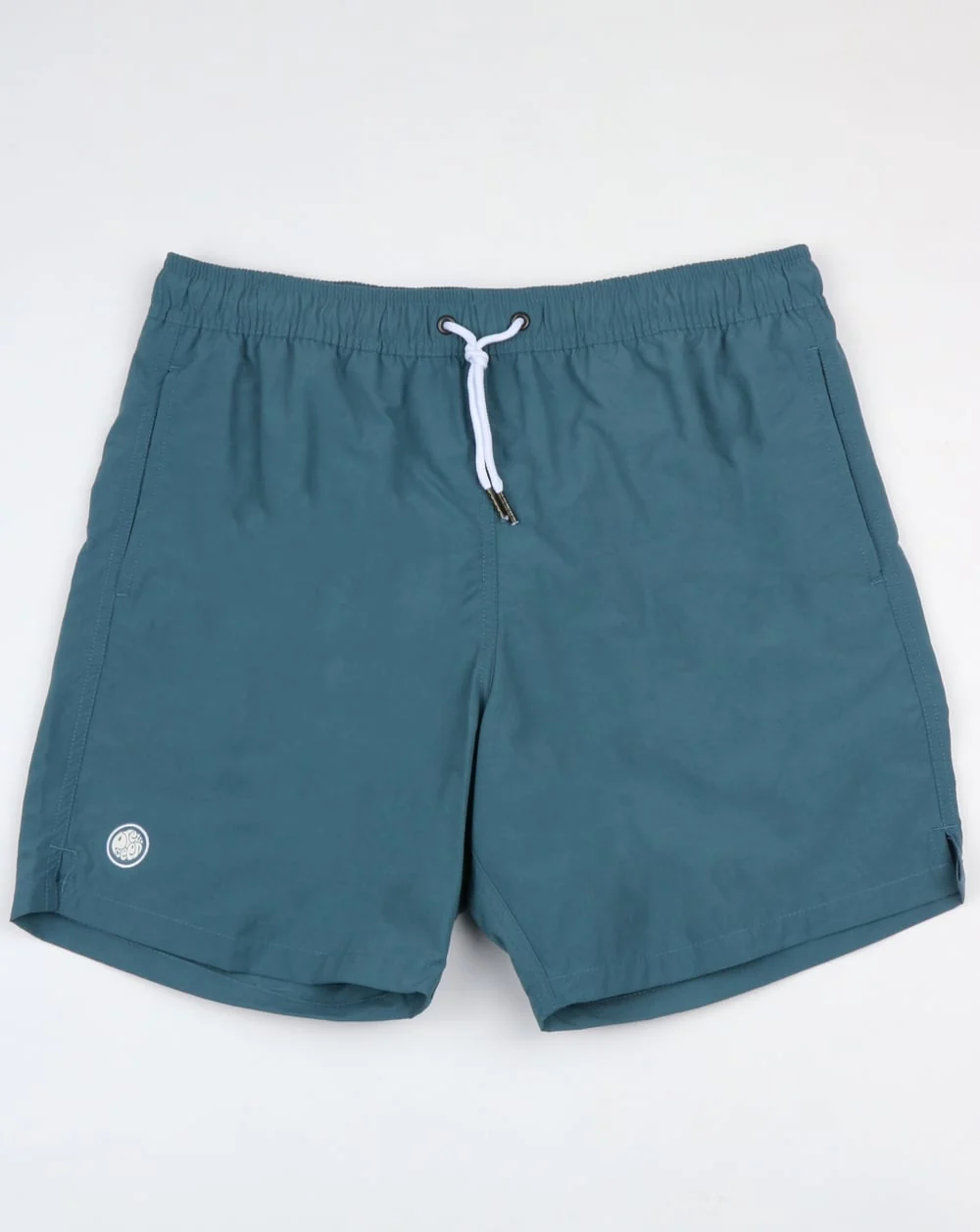 Pretty Green Logo Swim Shorts Blue