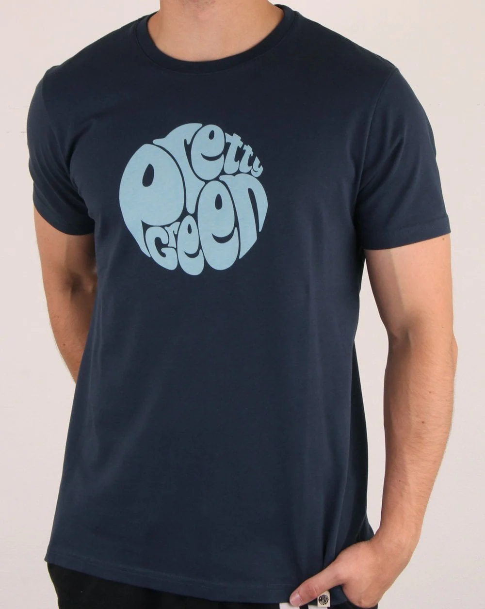 Pretty Green Logo T Shirt Navy/blue - Image 2