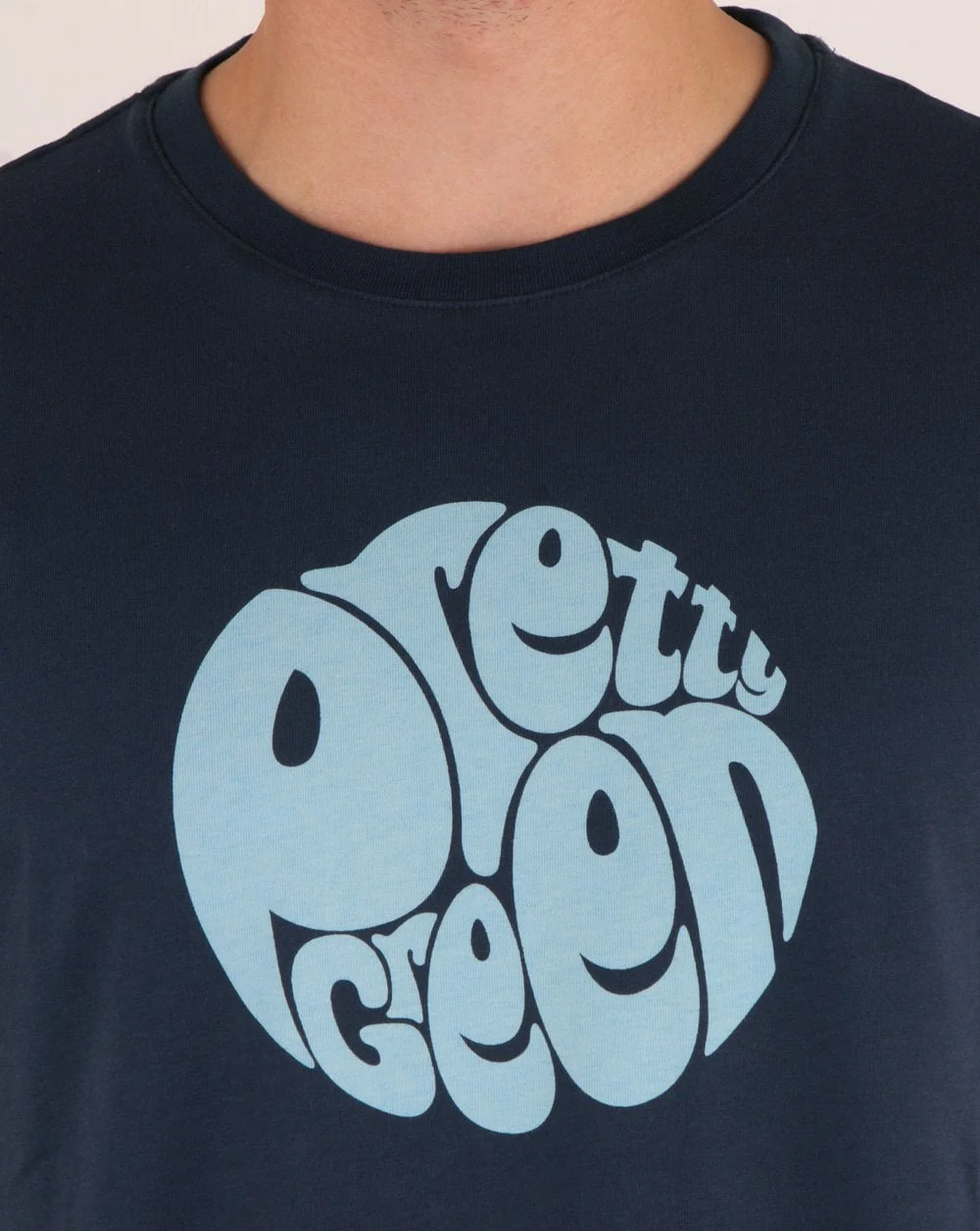 Pretty Green Logo T Shirt Navy/blue - Image 3