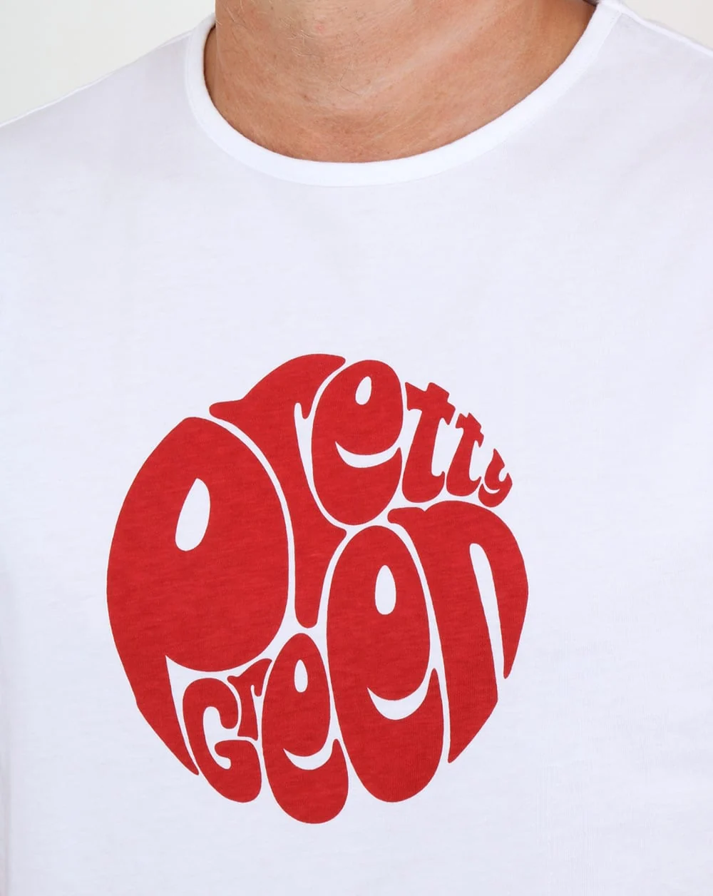Pretty Green Logo T Shirt White - Image 2