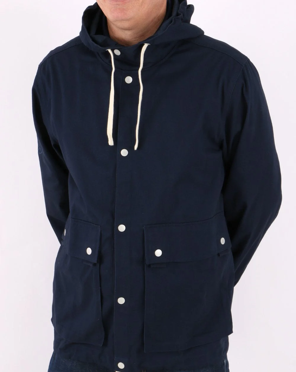 Pretty Green Mallow Hooded Jacket Navy - Image 3