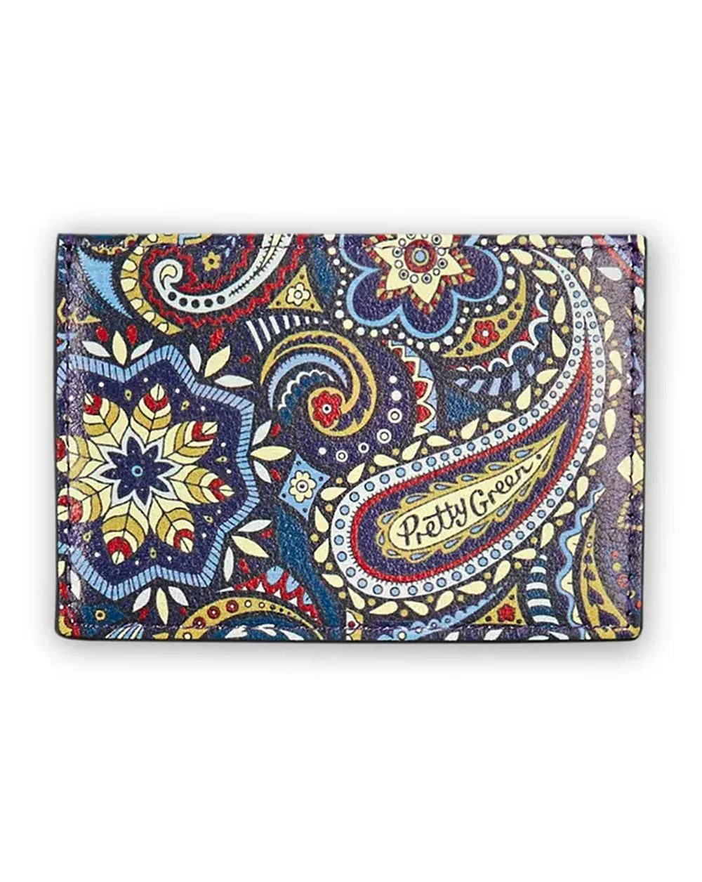 Pretty Green Marriot Paisley Card Holder Blue