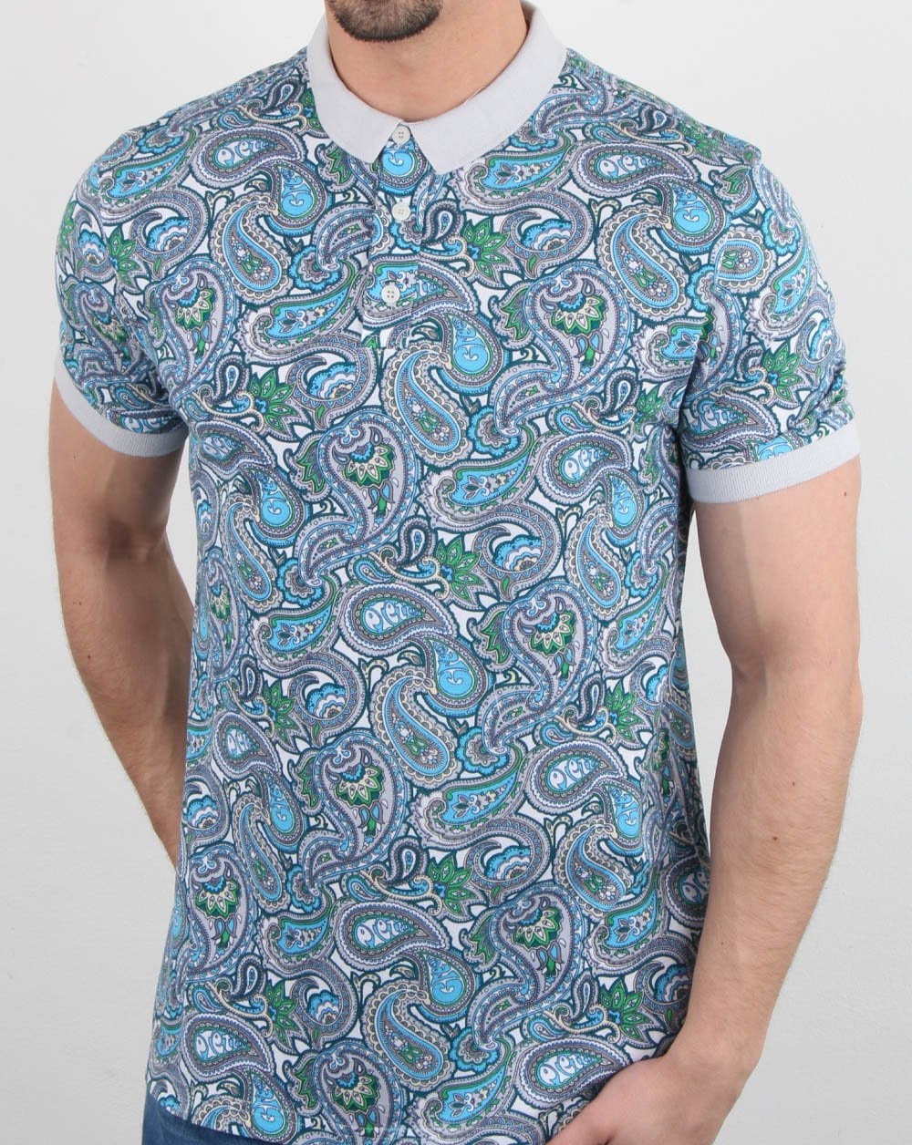 Pretty Green Marshall All Over Print Polo Shirt - Image 3