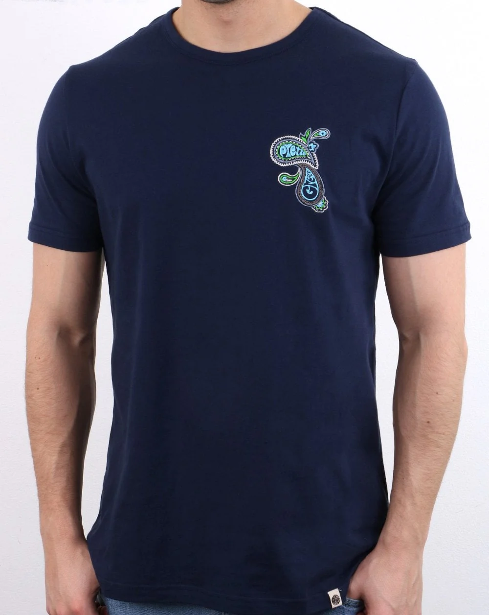 Pretty Green Marshall Crew T-shirt Navy