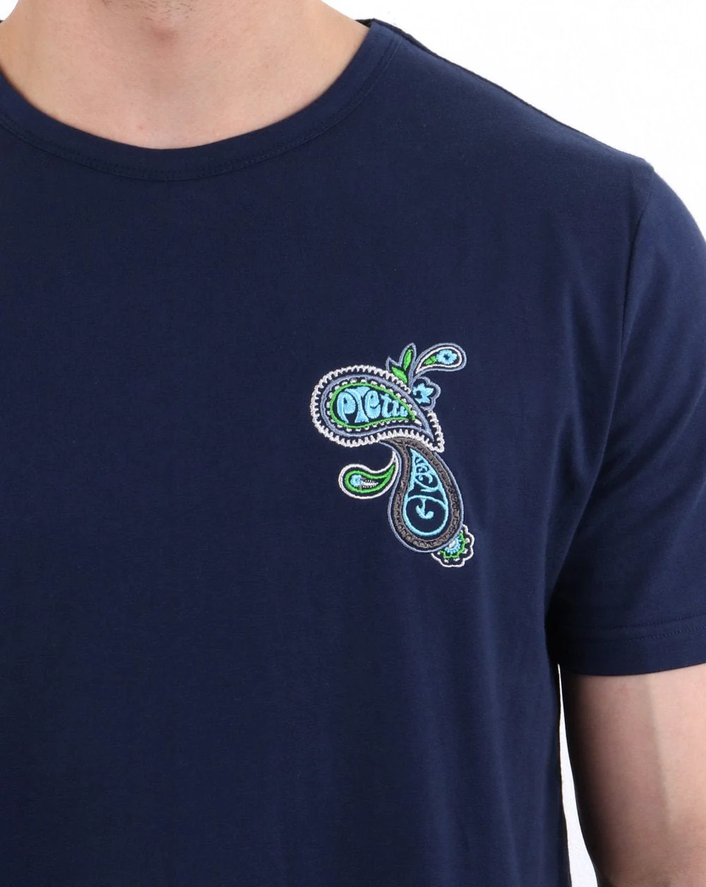 Pretty Green Marshall Crew T-shirt Navy - Image 2