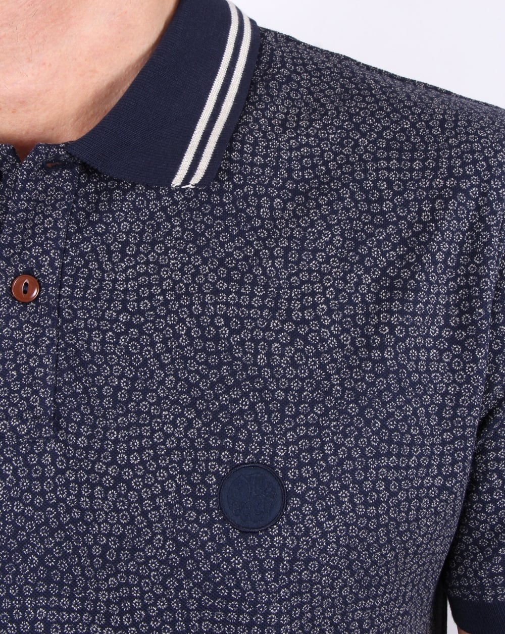 Pretty Green Mayflower Polo Shirt Navy - Image 2