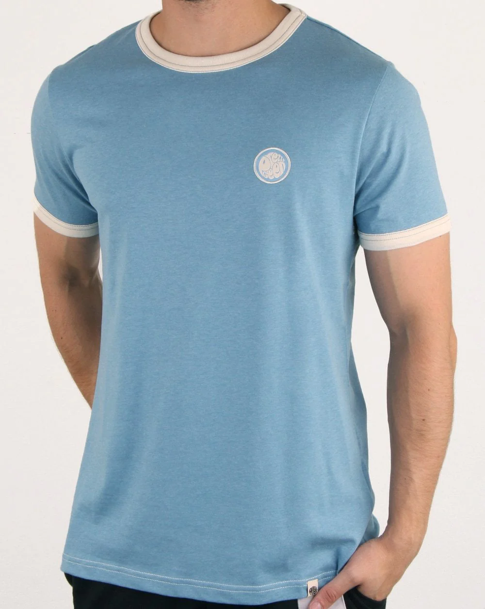 Pretty Green Milford Marl Move On T-shirt Blue - Image 2