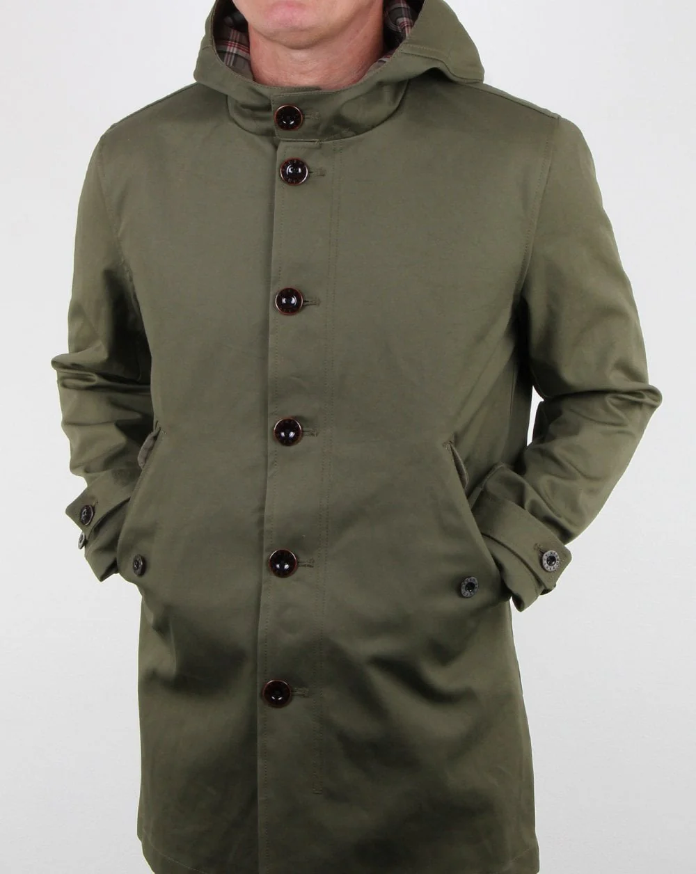 Pretty Green Millfield Jacket Khaki - Image 2