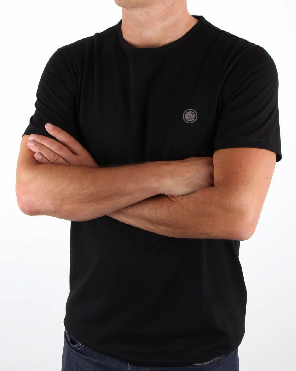 Pretty Green Mitchell T Shirt Black - Image 3