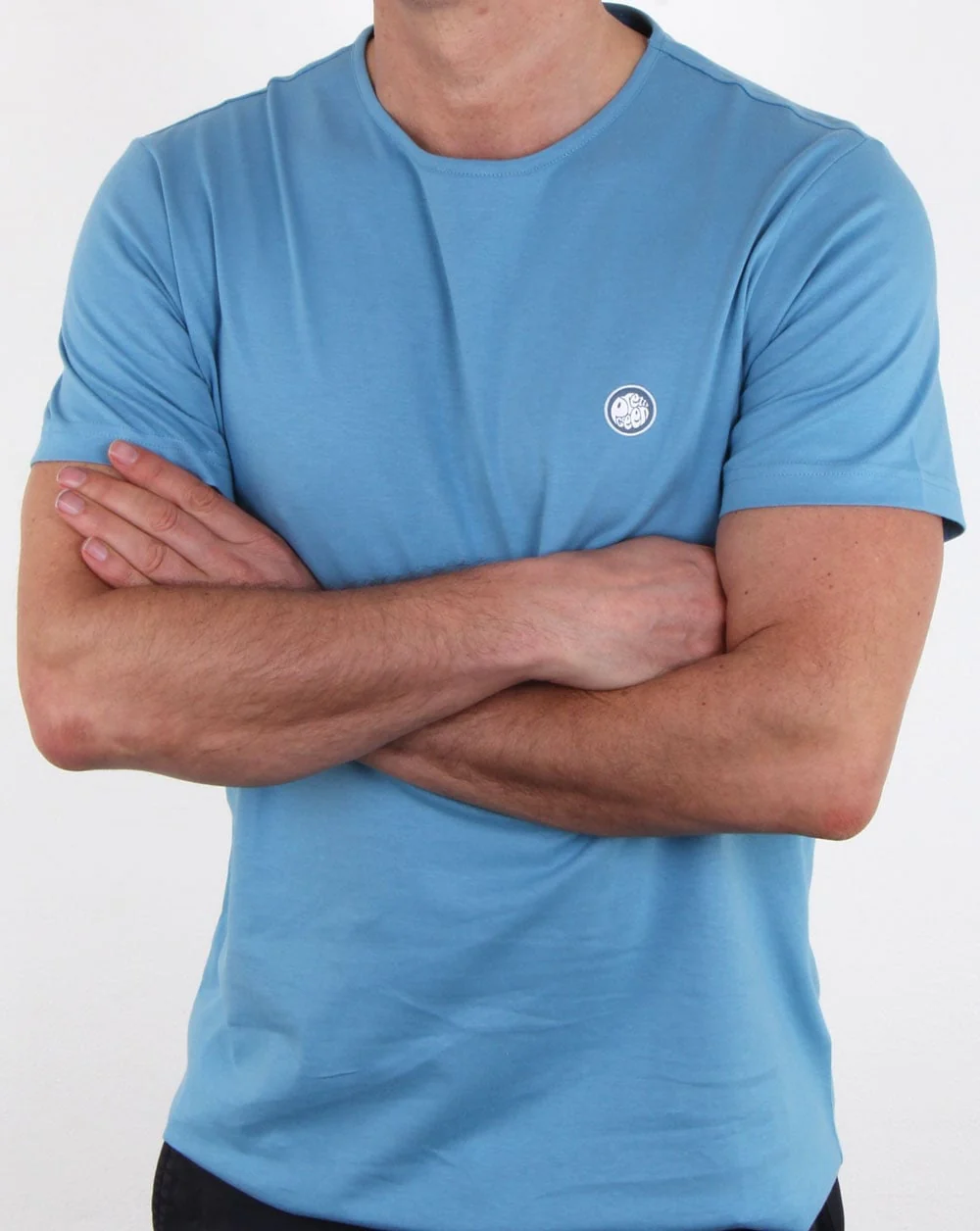 Pretty Green Mitchell T Shirt Blue - Image 3