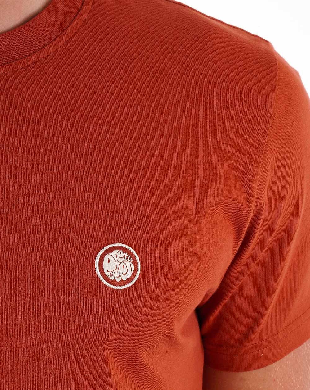 Pretty Green Mitchell T-shirt Burnt Red - Image 2