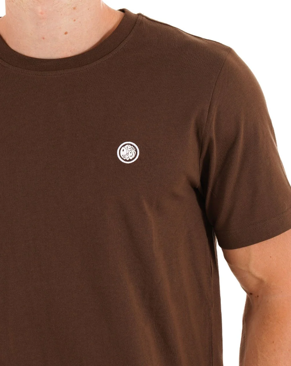Pretty Green Mitchell T Shirt Chocolate Brown - Image 2