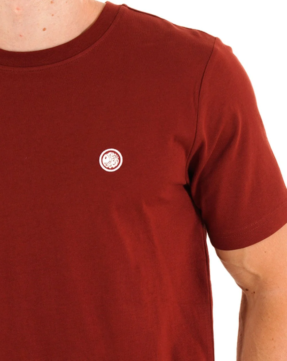 Pretty Green Mitchell T Shirt Dark Burgundy - Image 2