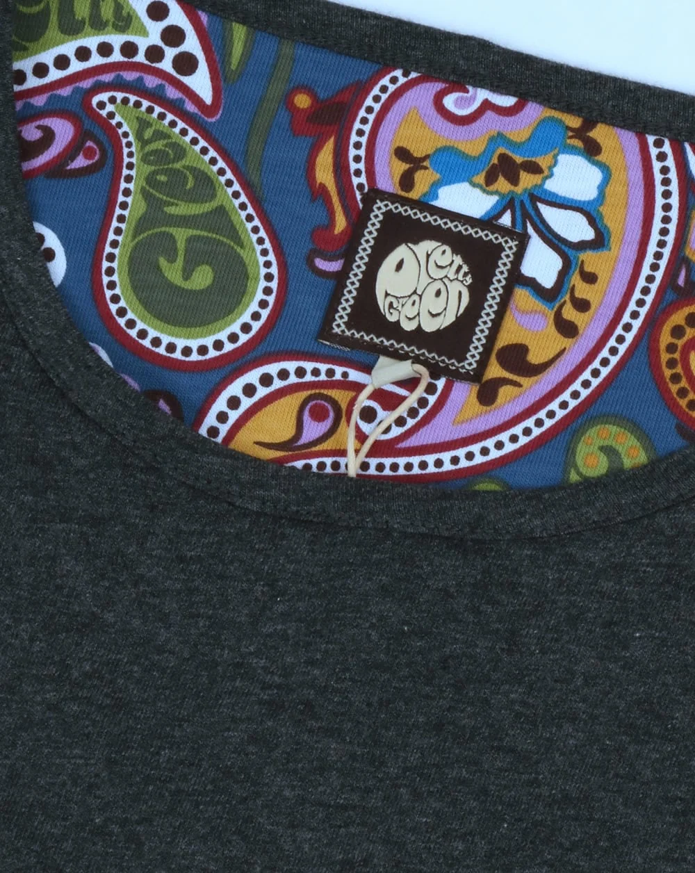 Pretty Green Mitchell T Shirt Dark Grey Marl - Image 4