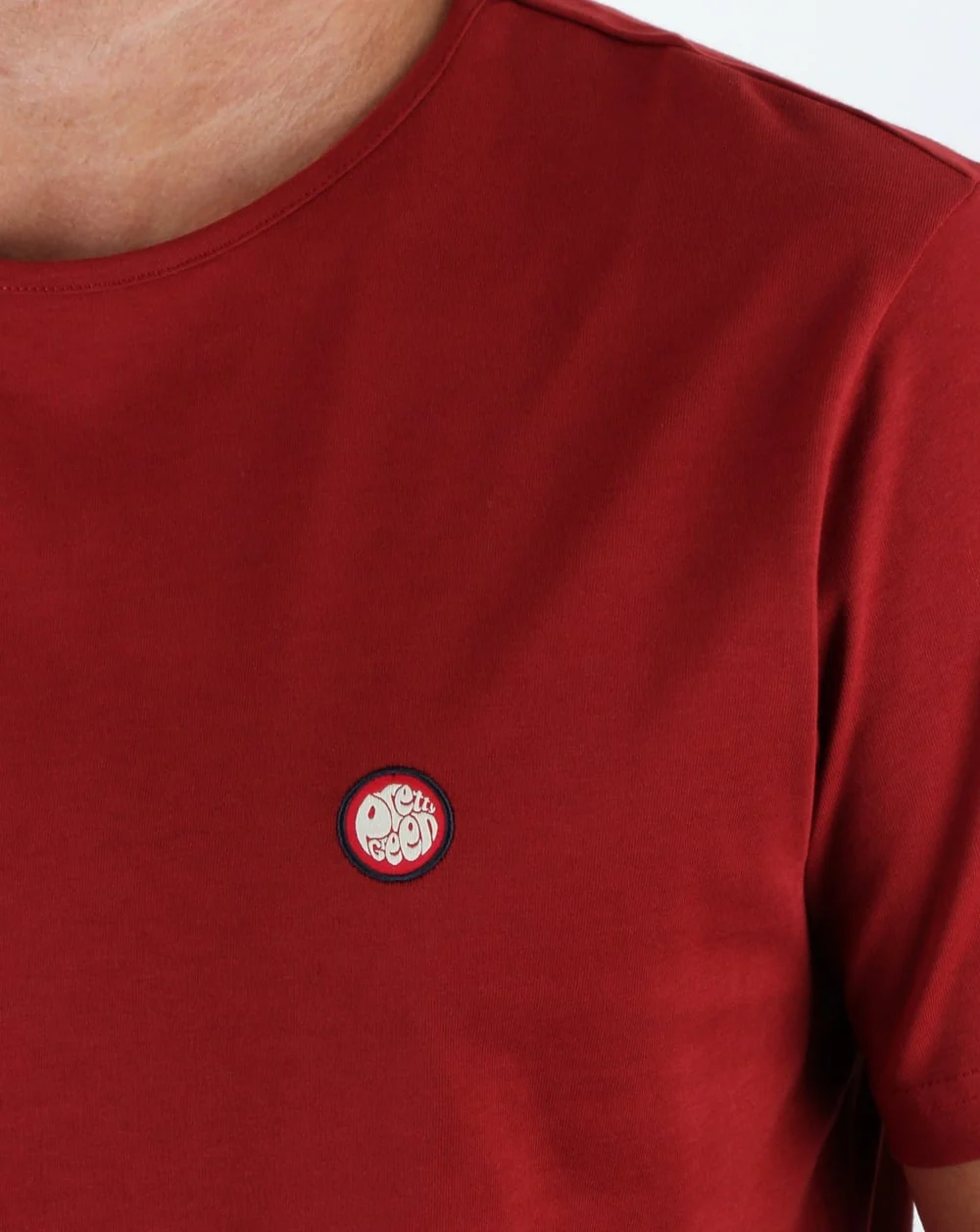 Pretty Green Mitchell T Shirt Dark Red - Image 2