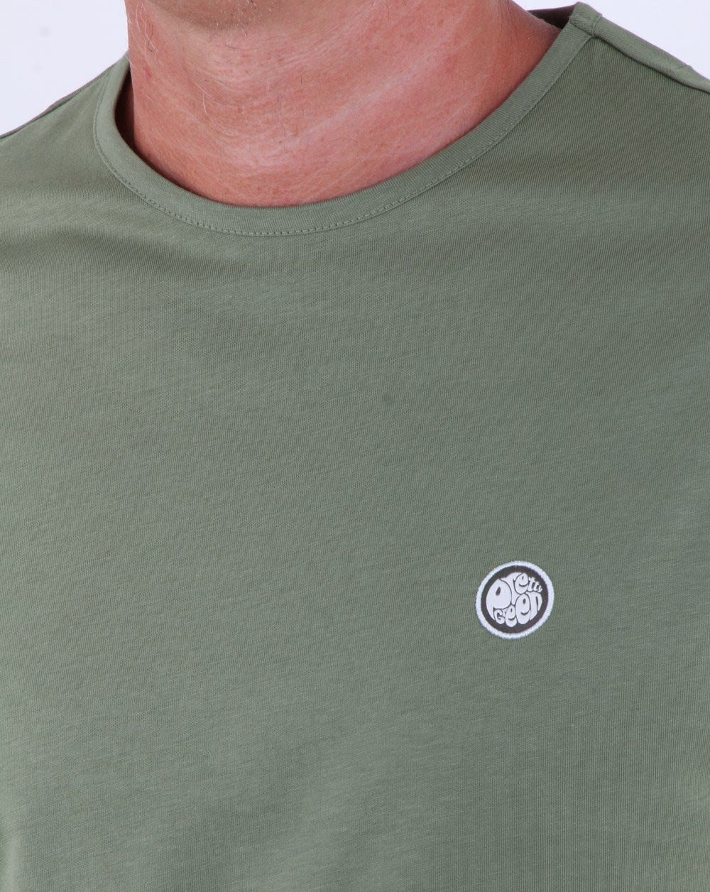 Pretty Green Mitchell T Shirt Khaki - Image 2