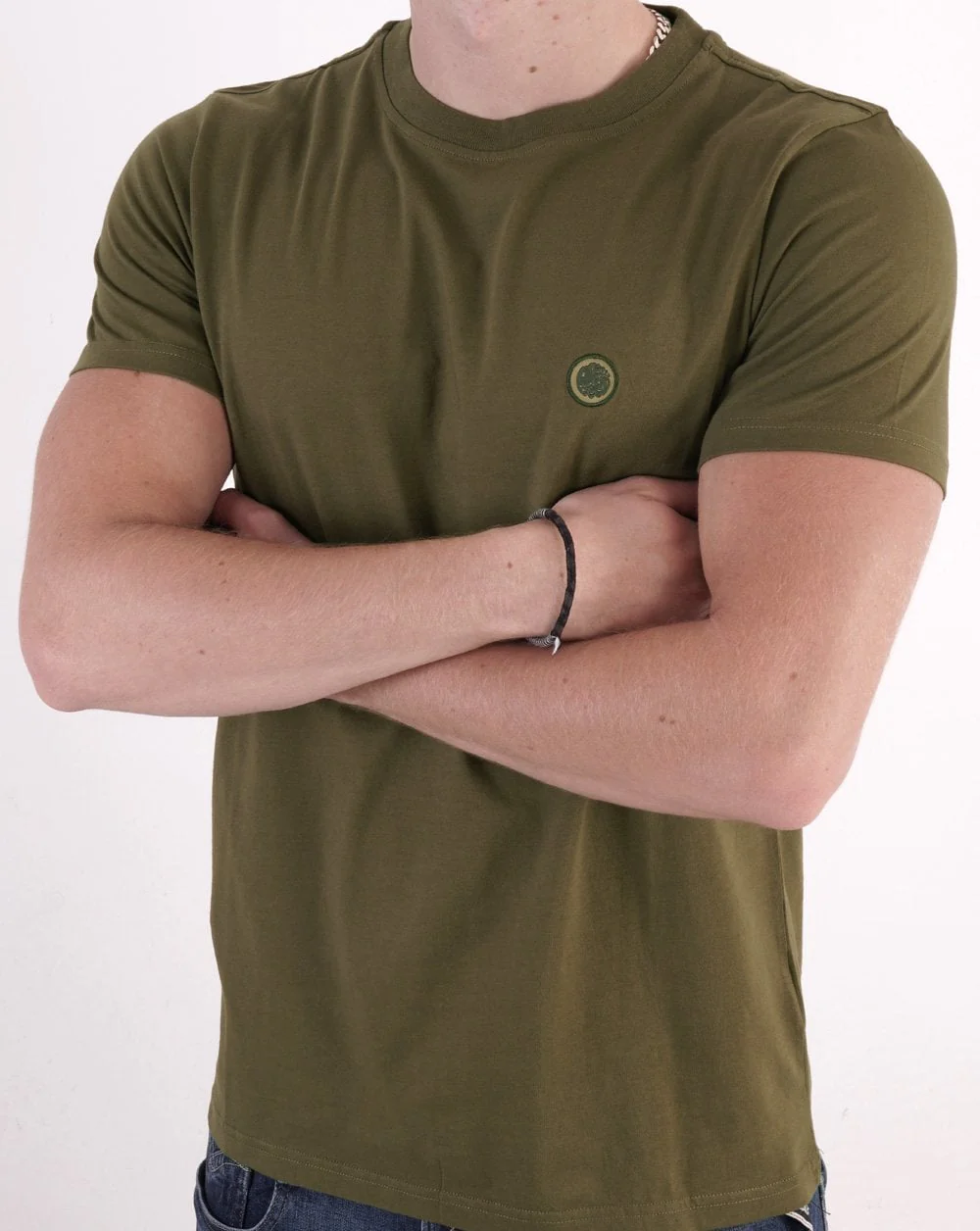 Pretty Green Mitchell T-shirt Khaki - Image 2