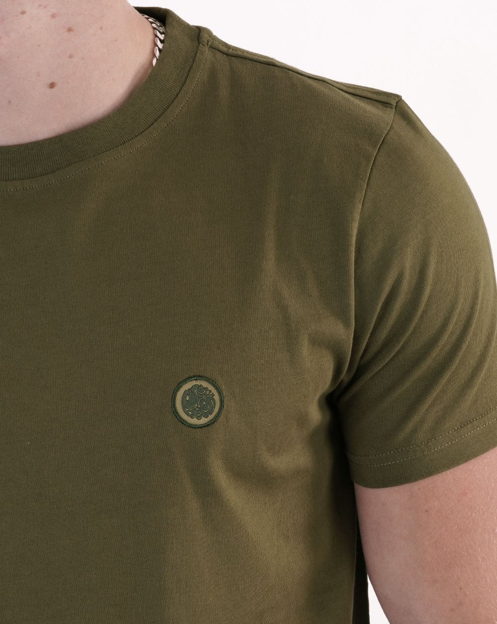 Pretty Green Mitchell T-shirt Khaki - Image 3
