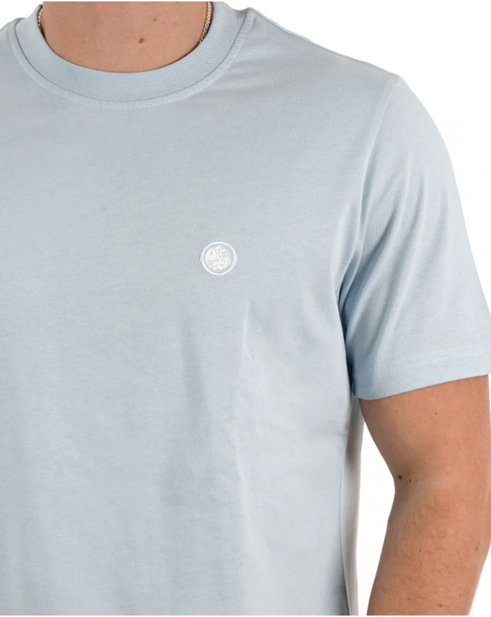 Pretty Green Mitchell T Shirt Light Blue - Image 2