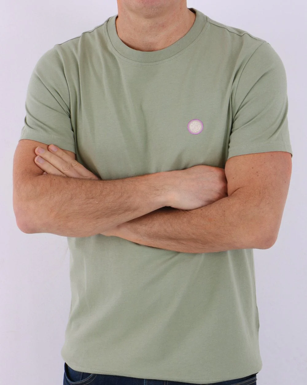Pretty Green Mitchell T-shirt Light Khaki - Image 3