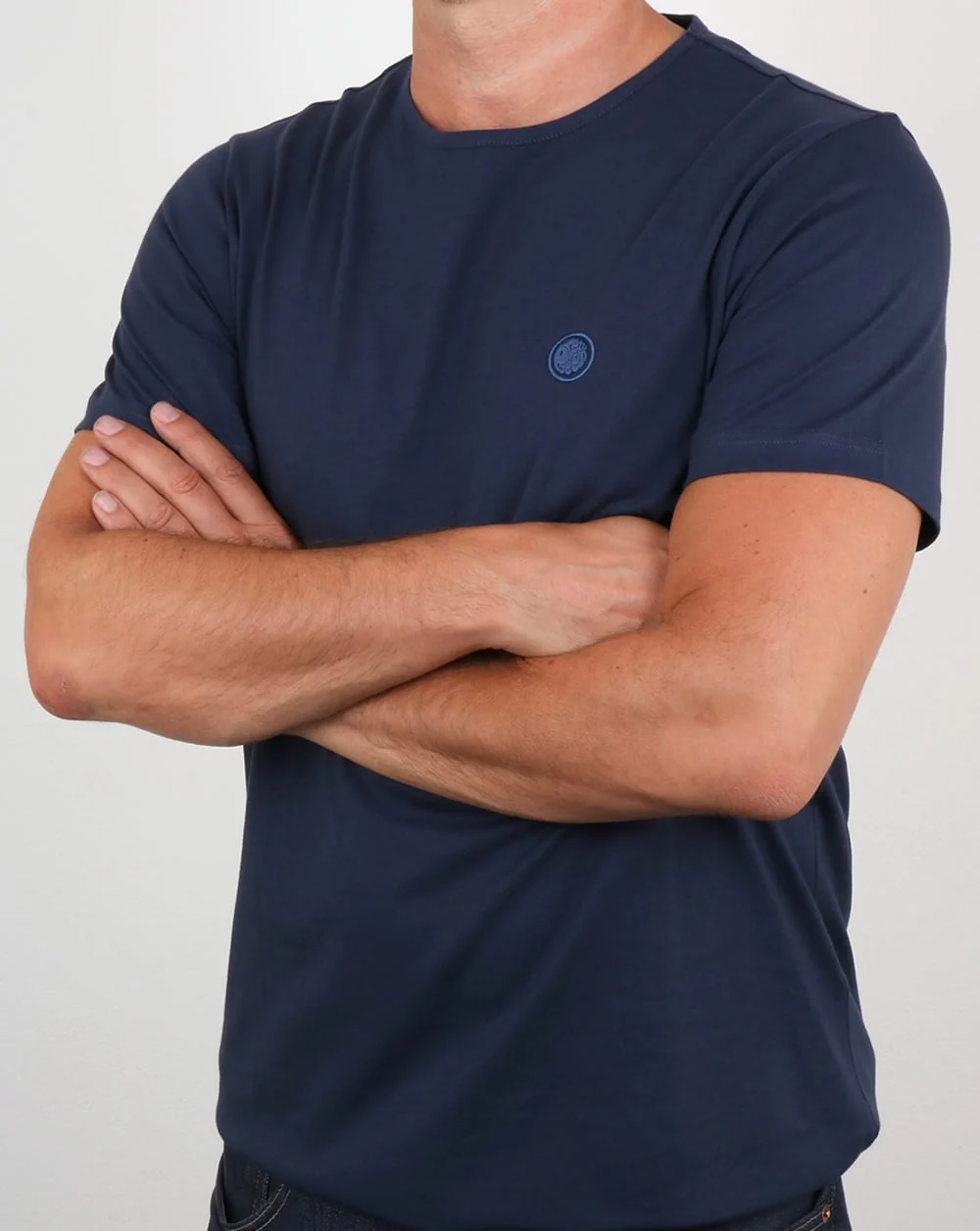 Pretty Green Mitchell T Shirt Navy - Image 4