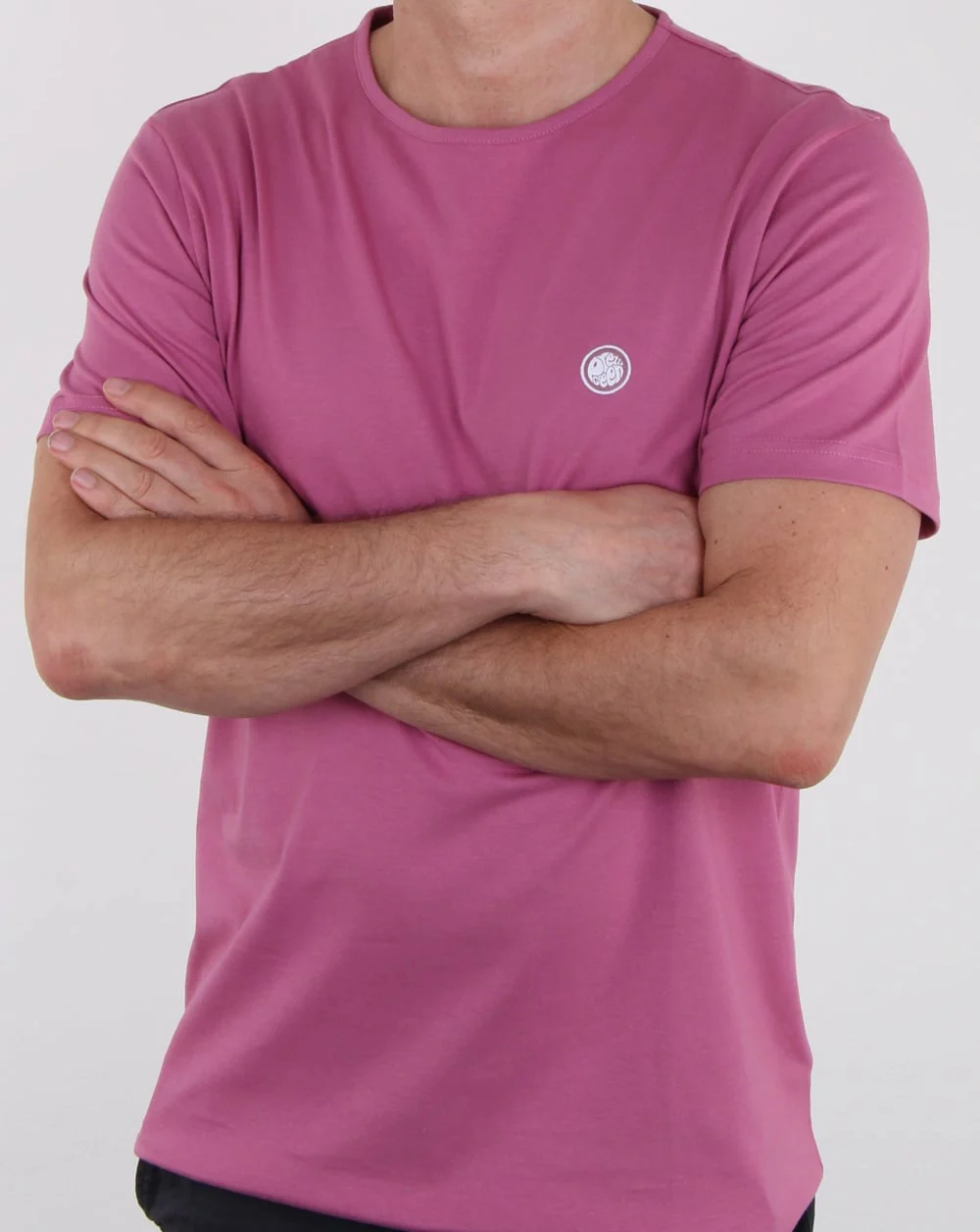 Pretty Green Mitchell T Shirt Pink - Image 3