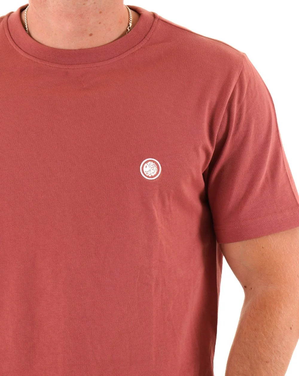 Pretty Green Mitchell T Shirt Ruby - Image 2