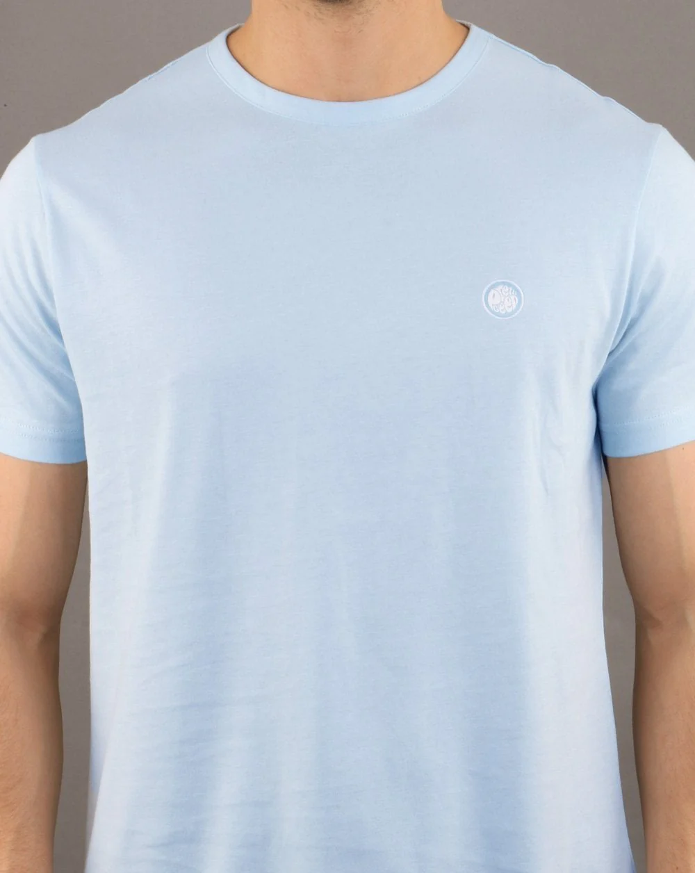 Pretty Green Mitchell T-Shirt Sky Blue - Image 3