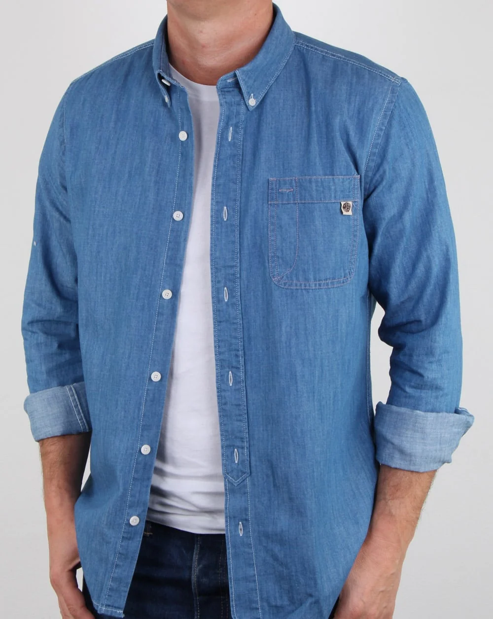 Pretty Green Northella Shirt Denim - Image 3