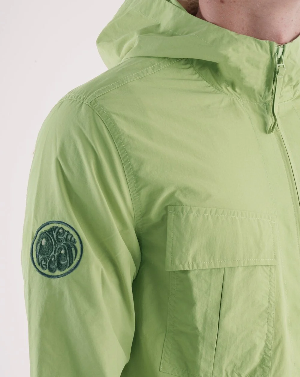 Pretty Green Openshaw Hooded Jacket Light Green - Image 2
