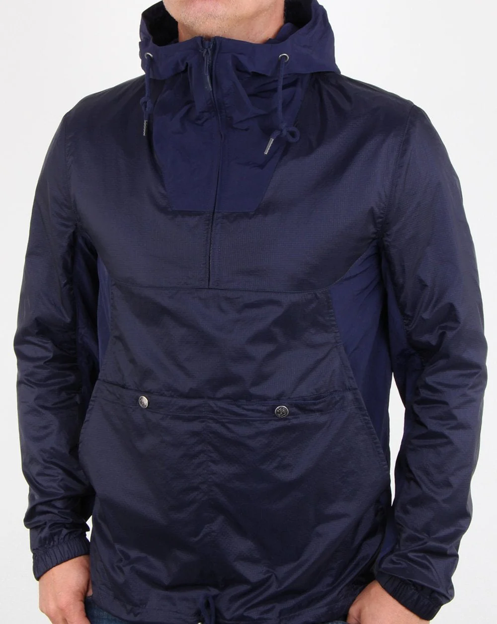 Pretty Green Overhead Hooded Jacket Navy