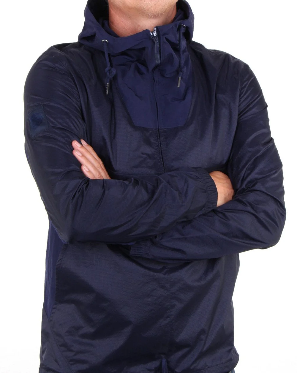 Pretty Green Overhead Hooded Jacket Navy - Image 4