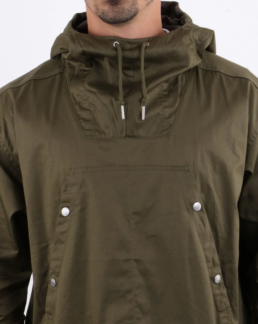 Pretty Green Overhead Jacket Military Green - Image 4