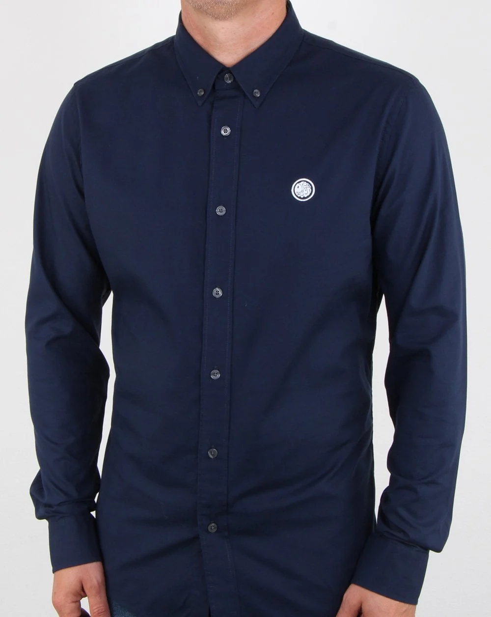 Pretty Green Oxford Shirt Dark Navy - Image 3