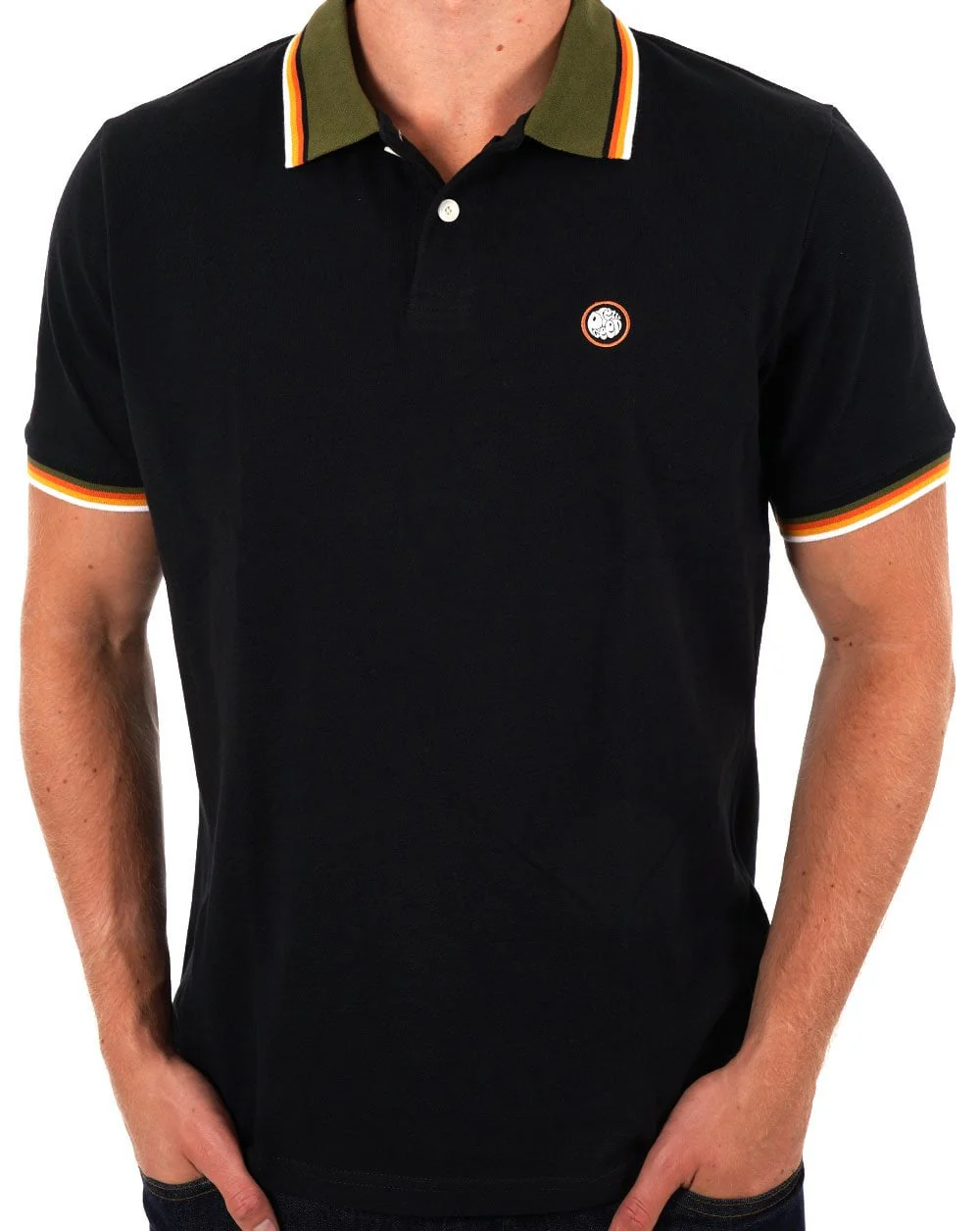 Pretty Green Pennington Collar Polo Black - Image 3