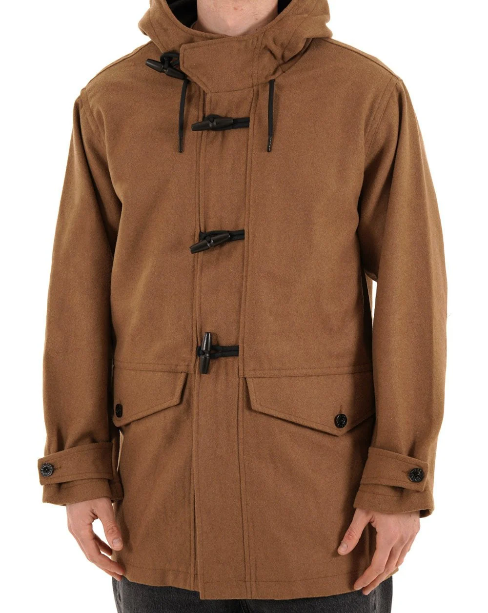 Pretty Green Randolph Duffle Coat Tan - Image 3