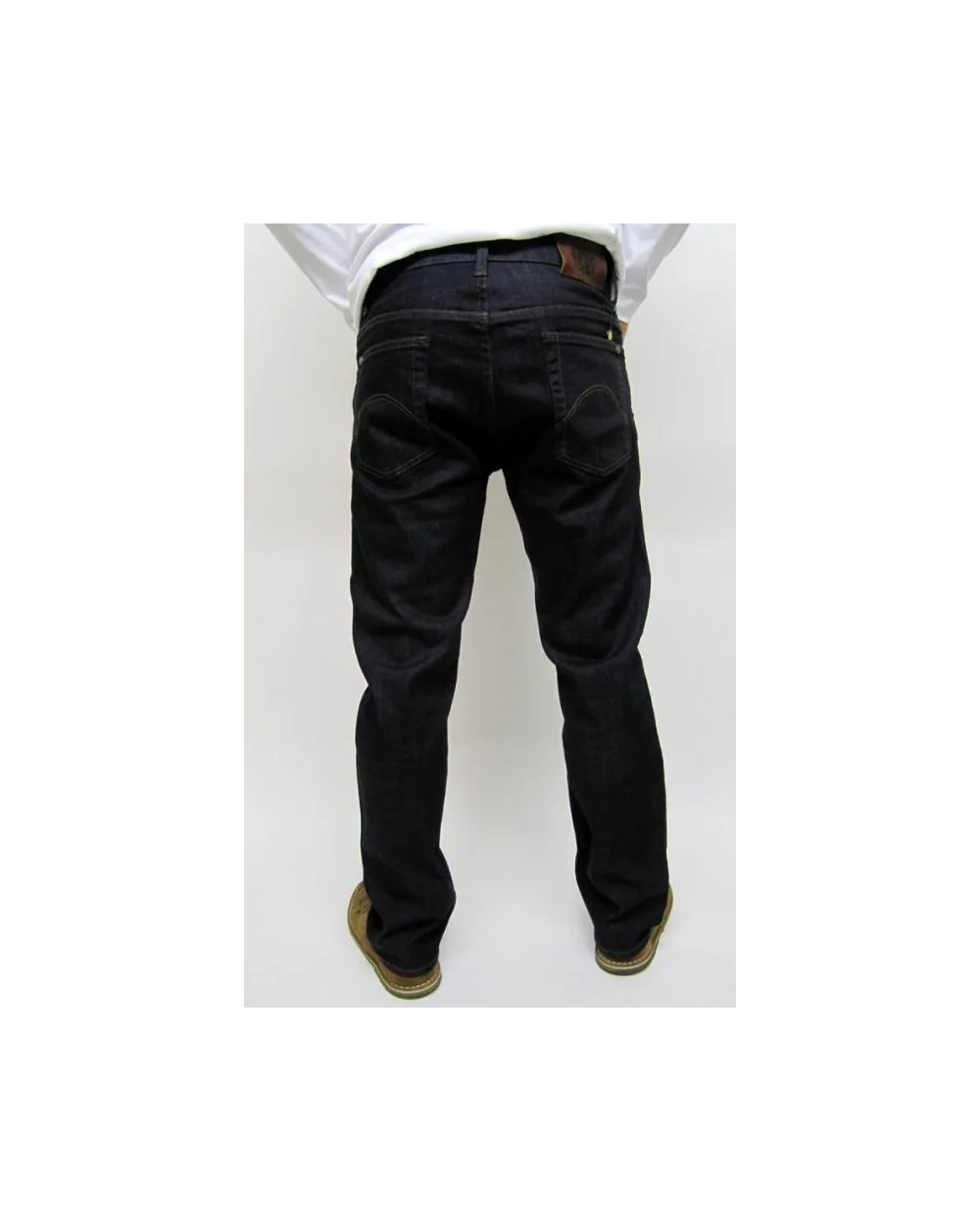 Pretty Green Regular Straight Leg Dark Jeans Dark Wash - Image 2