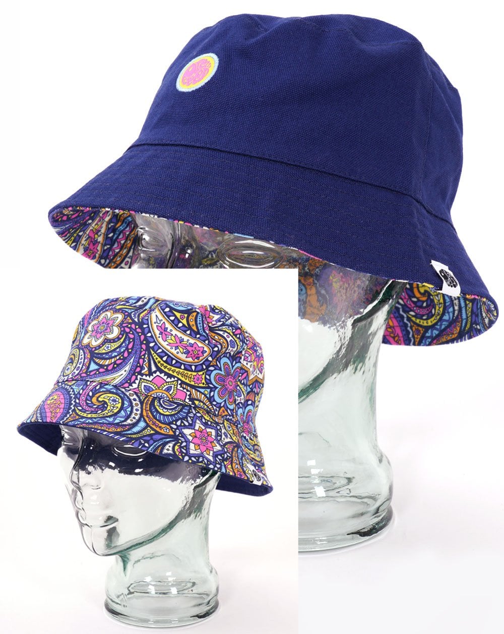 Pretty Green Reversible Festival Paisley Cricket Hat Multi-Colour
