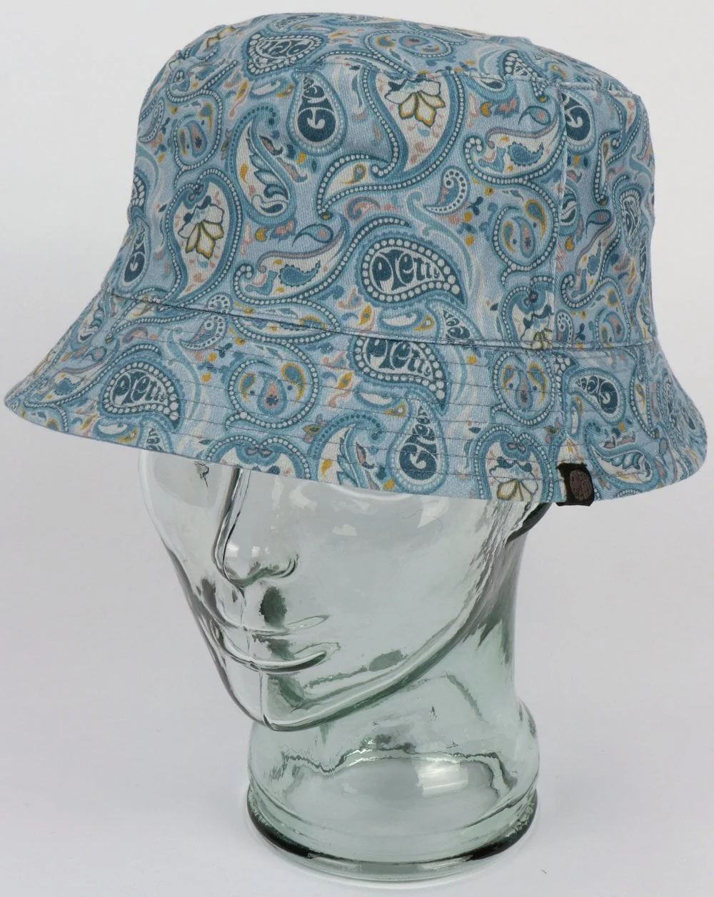 Pretty Green Reversible Paisley Print Bucket Hat Blue - Image 3