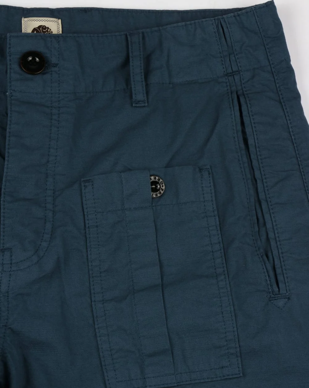 Pretty Green Rockwood Cargo Shorts Blue - Image 2