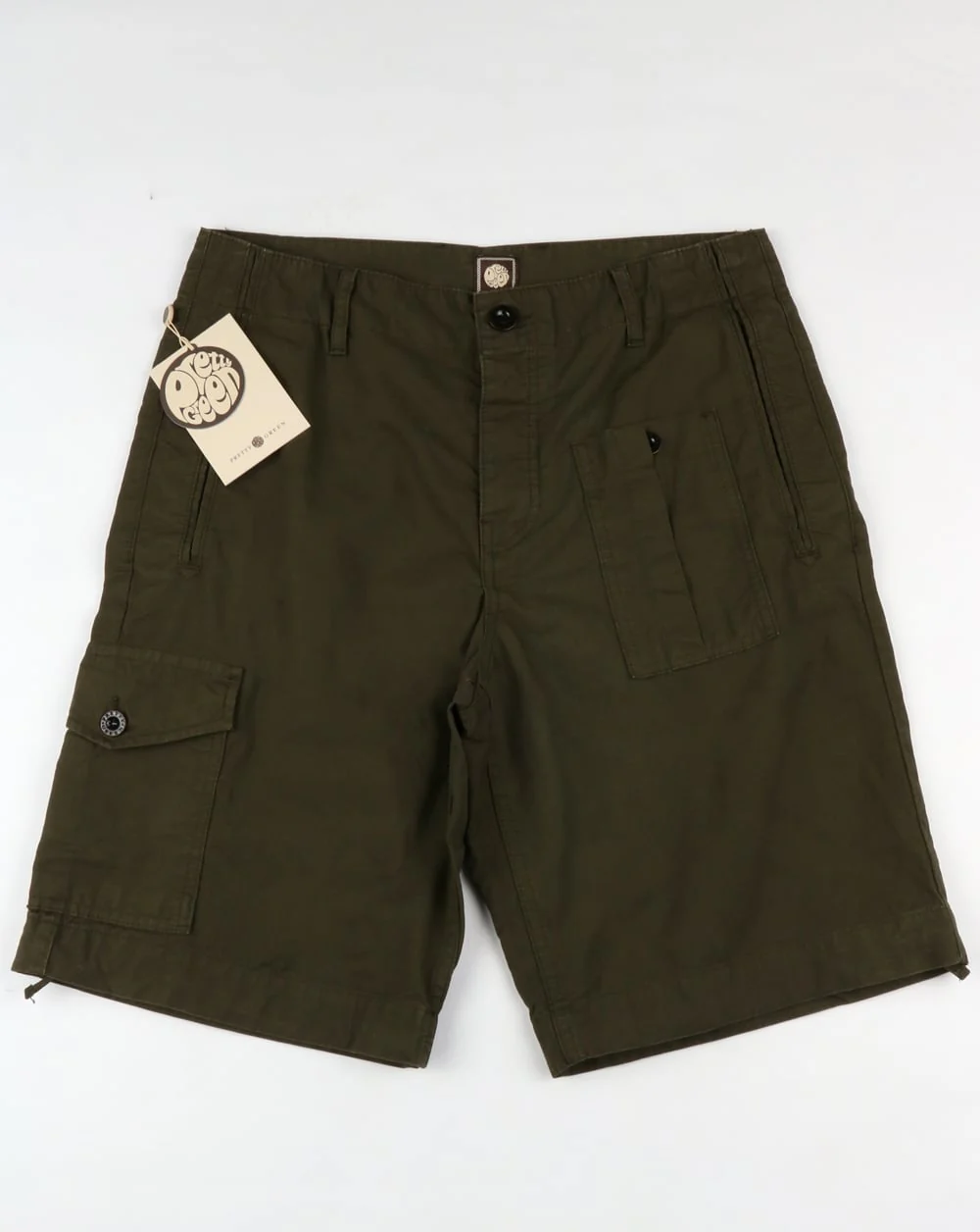 Pretty Green Rockwood Cargo Shorts Khaki