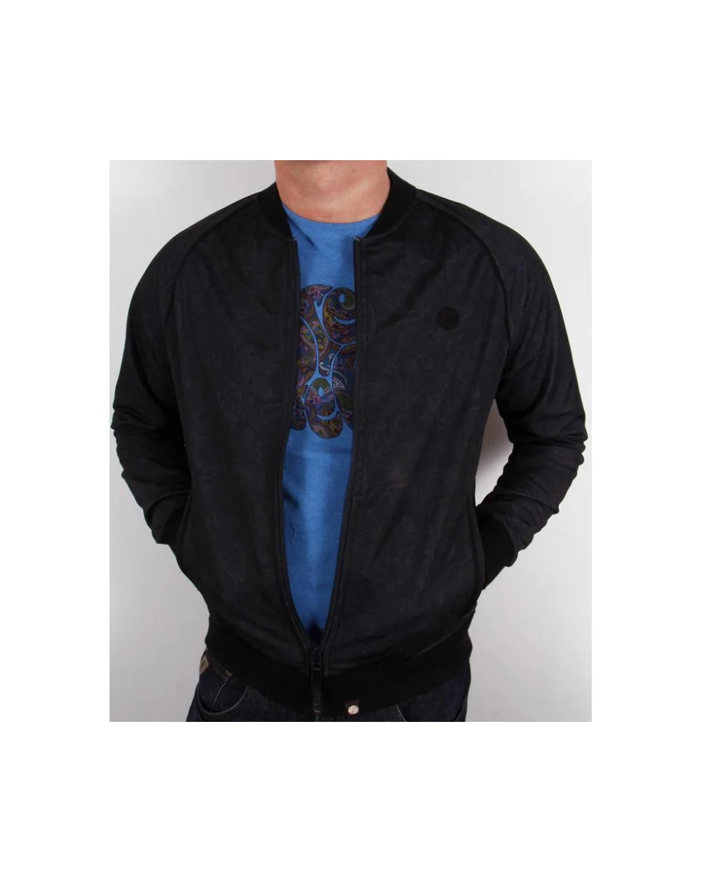 Pretty Green Seaforth Track Top Black - Image 2